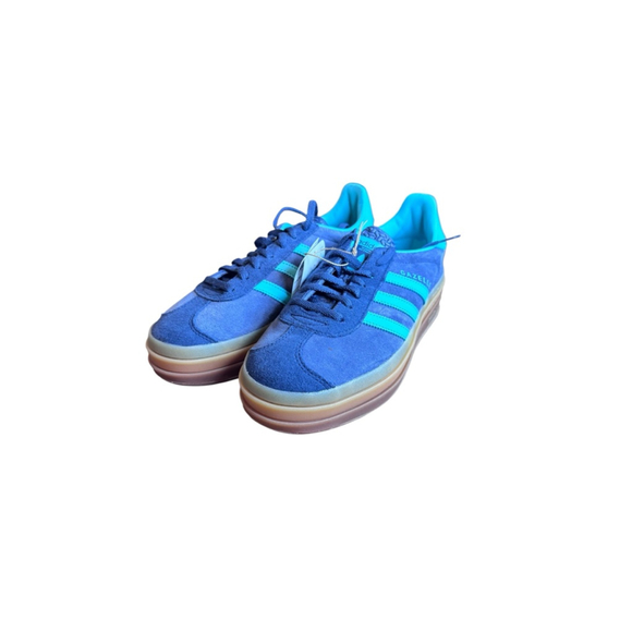 Women's Adidas Gazelle Bold Blue Teal Sneakers Size 8 - Picture 2 of 7